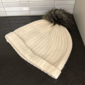 Indigo wool blend women’s toque